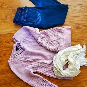 American eagle sweater and Paige jean